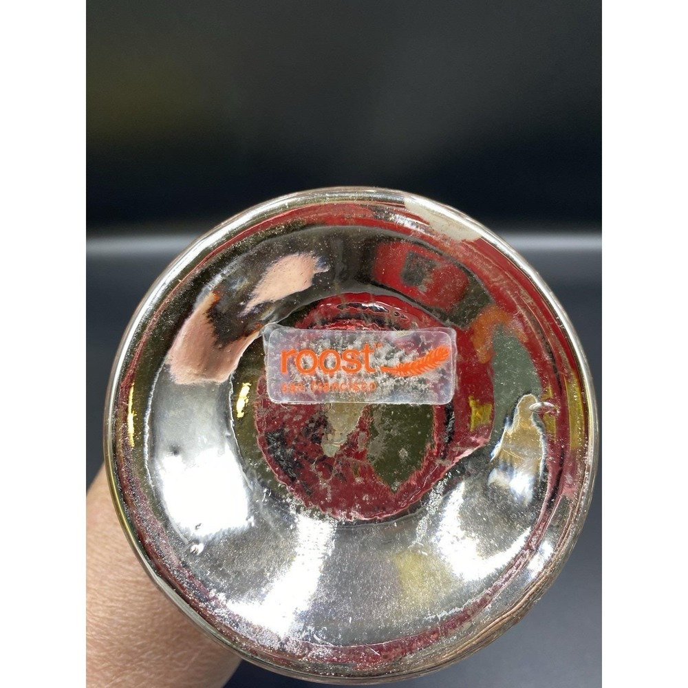 Vintage Roost San Francisco Mercury Glass Pillar Candle Holder 7 3/4 Tall - Picture 4 of 4